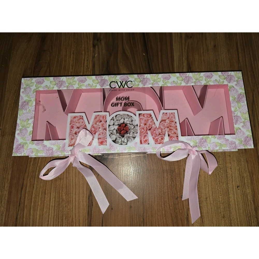 Cook With Color Fillable MOM Gift Box Pink Floral Mother's Day Keepsake